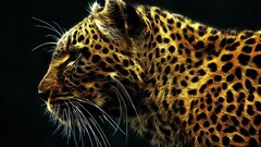 Fractalius Animals leopard (animal) digital art artwork