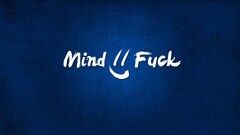 Fuck blue background Typography Minimalism humor blue