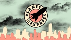 Futurama Planet Express cartoon TV series logo