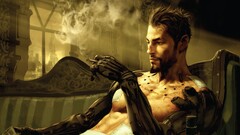 futuristic deus ex human revolution deus ex cyberpunk Men beards
