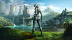 futuristic digital art artwork fantasy art science fiction Women