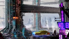 futuristic futuristic city science fiction