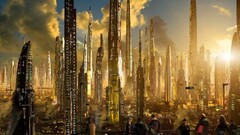 futuristic futuristic city science fiction