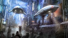 futuristic futuristic city science fiction