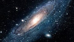 galaxy andromeda Messier 31 Messier 110 spiral galaxy Space NASA