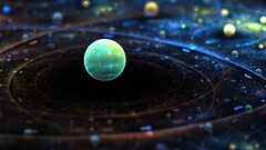 galaxy Space space art colorful planet digital art deviantart 3d