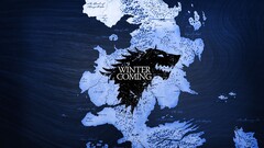 game of thrones Map Winter is Coming logo TV series