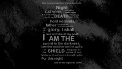 game of thrones night crow Night's Watch Typography