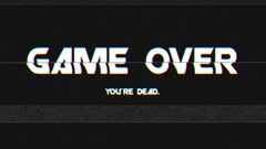 Game Over video games glitch art