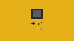 gameboy Minimalism yellow video games yellow background