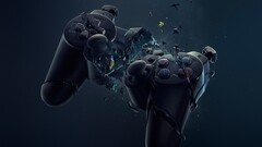 gamepad controllers playstation video games digital art