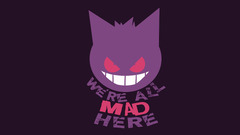 Gengar purple background Simple Background