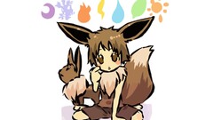 Gijinka eevee Pokémon humanized