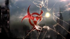 glass apocalyptic Biohazard (Sign) broken glass
