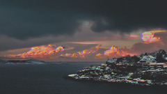 glitch art Sea landscape nature