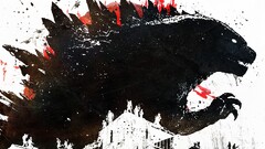 Godzilla Alex Cherry artwork paint splatter