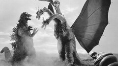Godzilla Movies creature monochrome