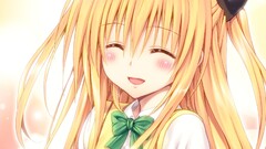golden darkness to-love-ru blonde school uniform long hair