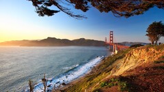 golden gate bridge USA Sea