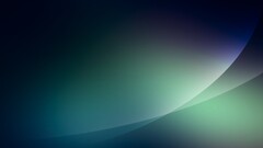 gradient blue Green lines Linux windows 7 digital art abstract
