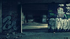 graffiti ruin abandoned urban