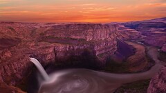 Grand Canyon landscape waterfall nature USA rock water