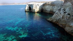 Greece Milos Island (Greece) water Sea coast cliff nature rock