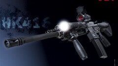 gun Rifles military HK 416 weapon