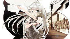 Haiyore! Nyaruko-san Anime nyaruko monochrome anime girls