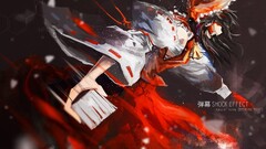 hakurei reimu Anime dark hair