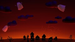 Halloween artwork sky