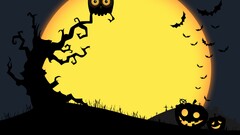 Halloween moon artwork