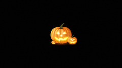 Halloween spooky Minimalism glowing eyes pumpkin