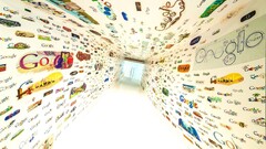 hallway colorful indoors google tunnel bright white