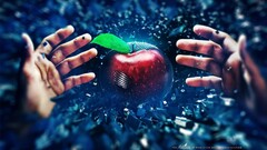 hands digital art apples Adam Spizak