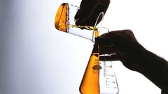 hands Science liquid upside down chemistry gradient numbers