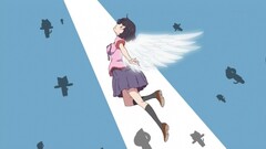 hanekawa tsubasa school uniform wings anime girls