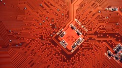 hardware circuit boards PCB red electronics Technology numbers