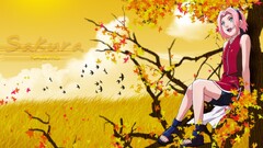 haruno sakura fall Anime anime girls