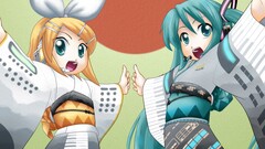 hatsune miku kagamine rin vocaloid anime girls Anime