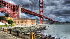 hdr Bridge river building