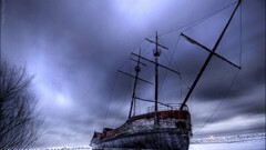 hdr snow ship vehicle