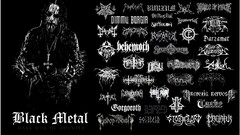 heavy metal extreme metal inverted cross spikes corpsepaint logo