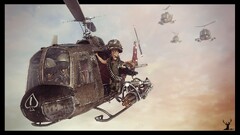 helicopter vehicle Aircraft artwork military aircraft
