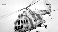 Helicopters monochrome vehicle