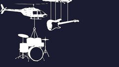 Helicopters Music guitar Drums Minimalism humor Airborne