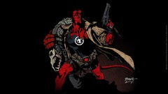 Hellboy comic art demon