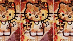 hello kitty collage artwork