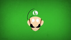 hero Luigi nintendo blo0p Super Mario green background