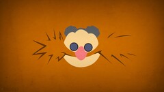 hero Sonic Sonic the Hedgehog blo0p orange background Minimalism